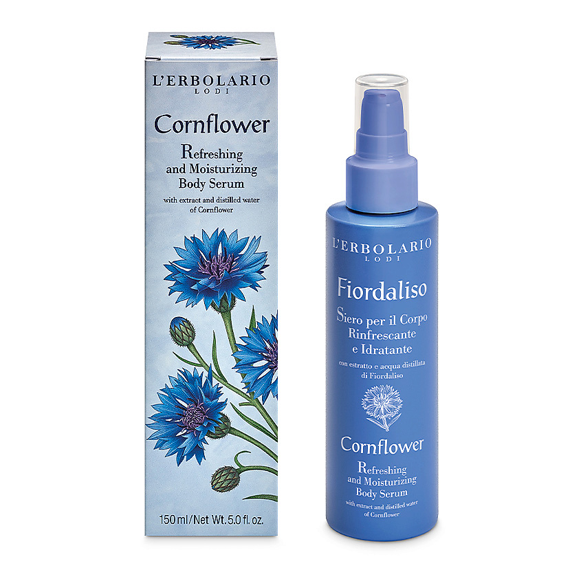 Изображение товара LERBOLARIO Освежающая и увлажняющая сыворотка для тела Cornflower Refreshing Body Serum, 150 мл