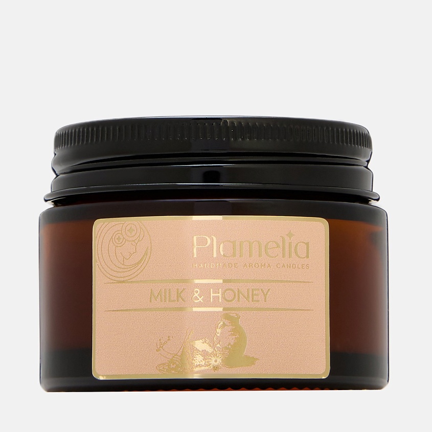 Изображение товара Ароматическая свеча PLAMELIA Молоко и мёд 55 мл натуральный воск