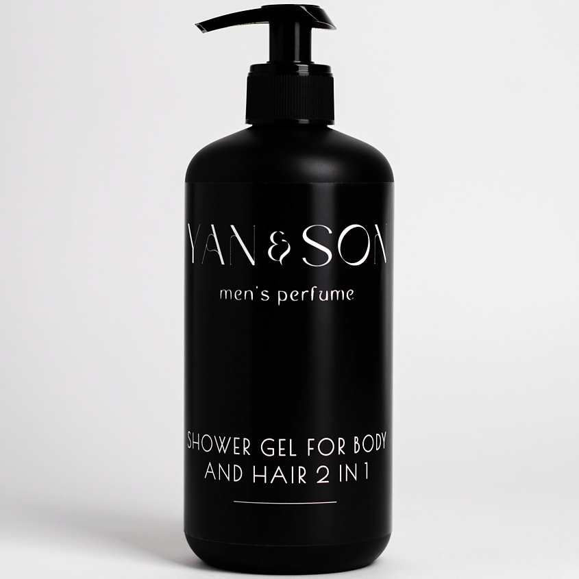 Изображение товара YAN&SON Гель для душа для мужчин 2 в 1 с ароматом мужского парфюма и маслом авокадо., 500 мл