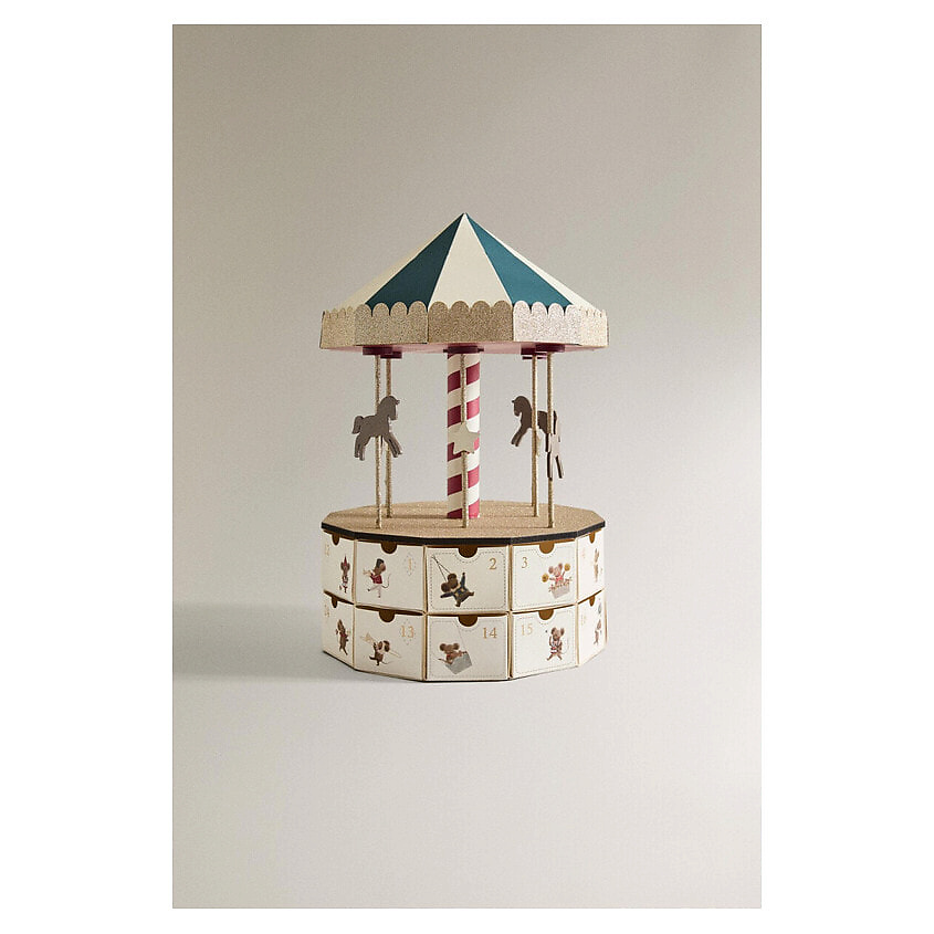 Изображение товара ZARA HOME Адвент-календарь "Карусель" Christmas Carousel Advent Calendar, 1 шт.