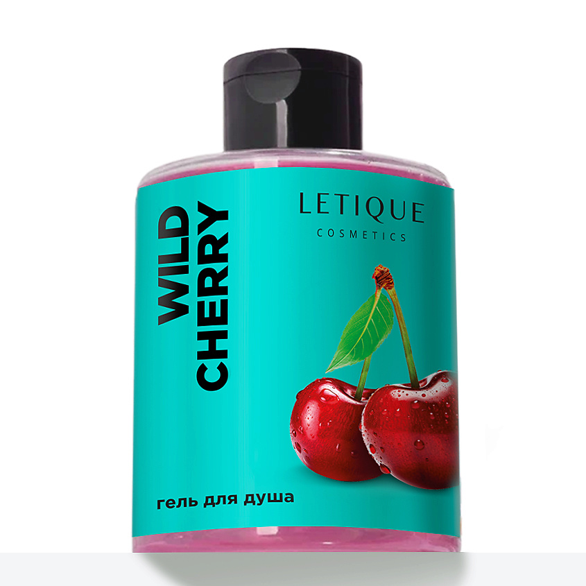 Изображение товара Гель для душа LETIQUE COSMETICS WILD CHERRY - мягкое очищение и свежий аромат вишни