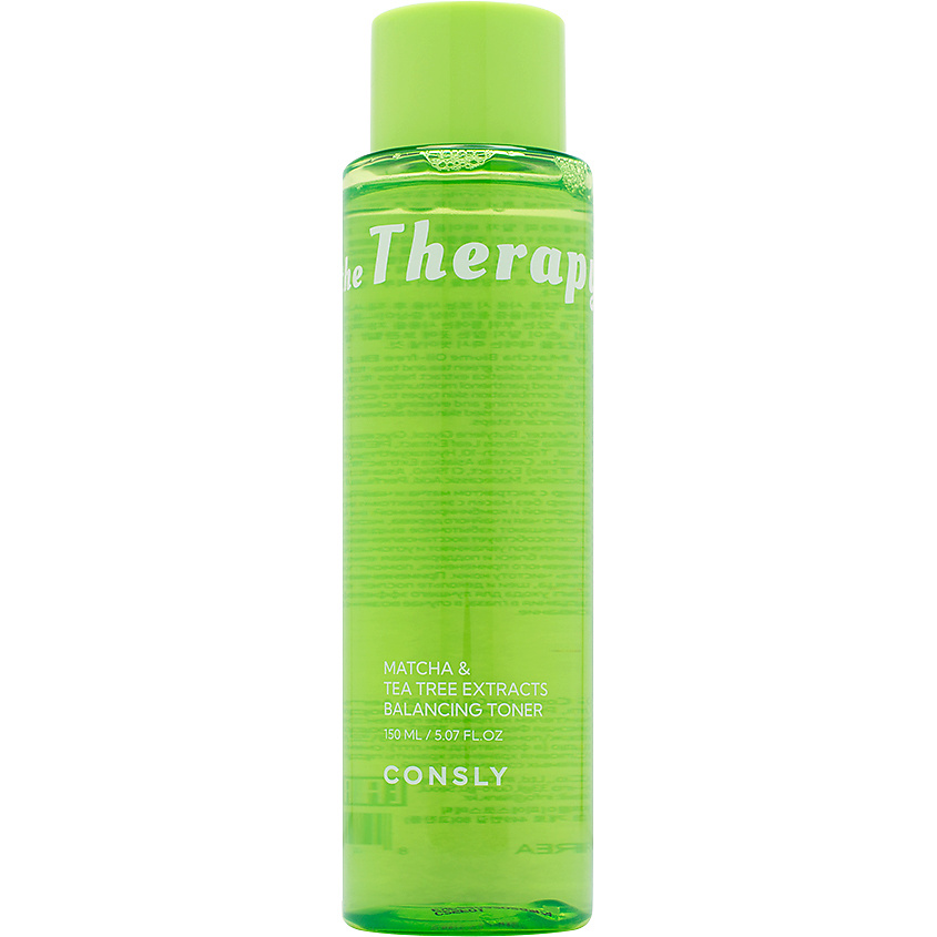 Изображение товара CONSLY Балансирующий тонер для лица с экстрактом матча и чайного дерева The Therapy Matcha & Tea Tree Extracts Balancing Toner, 150 мл