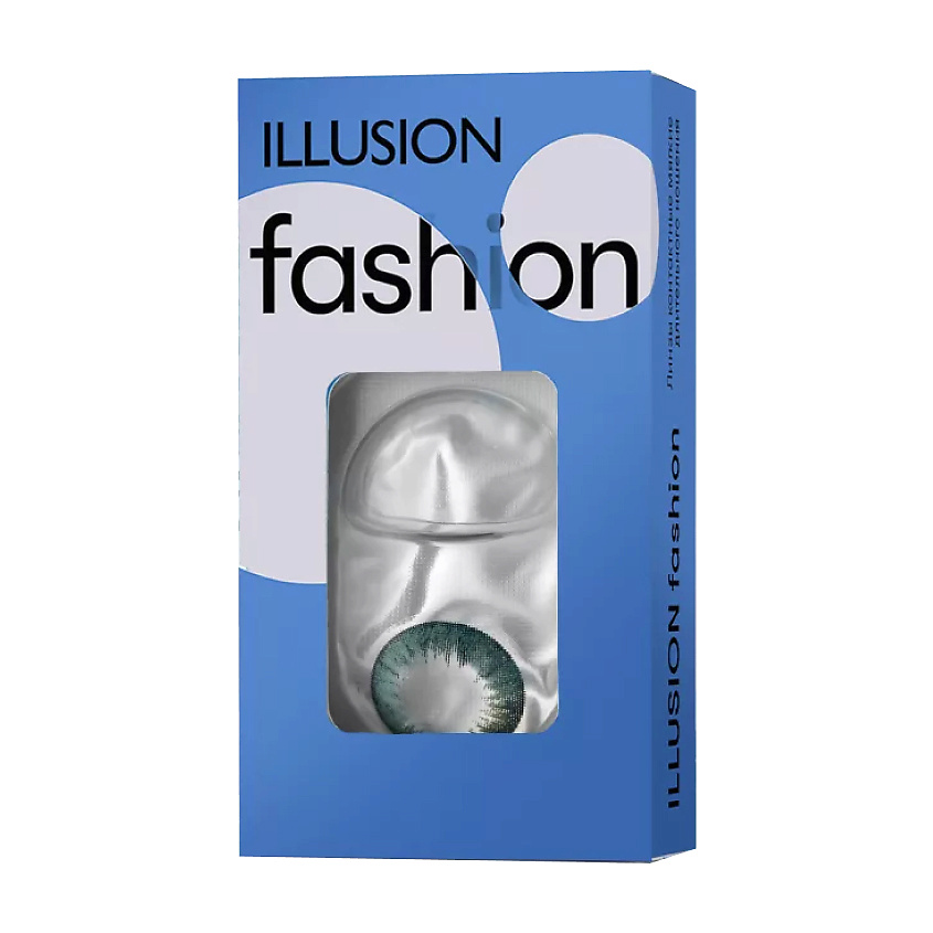 Изображение товара Цветные контактные линзы ILLUSION FASHION LUXE grey, 1 месяц, 2 шт