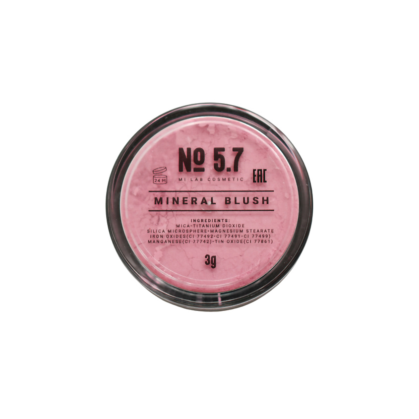 Изображение товара MI LAB Минеральные румяна с блеском, Розовый