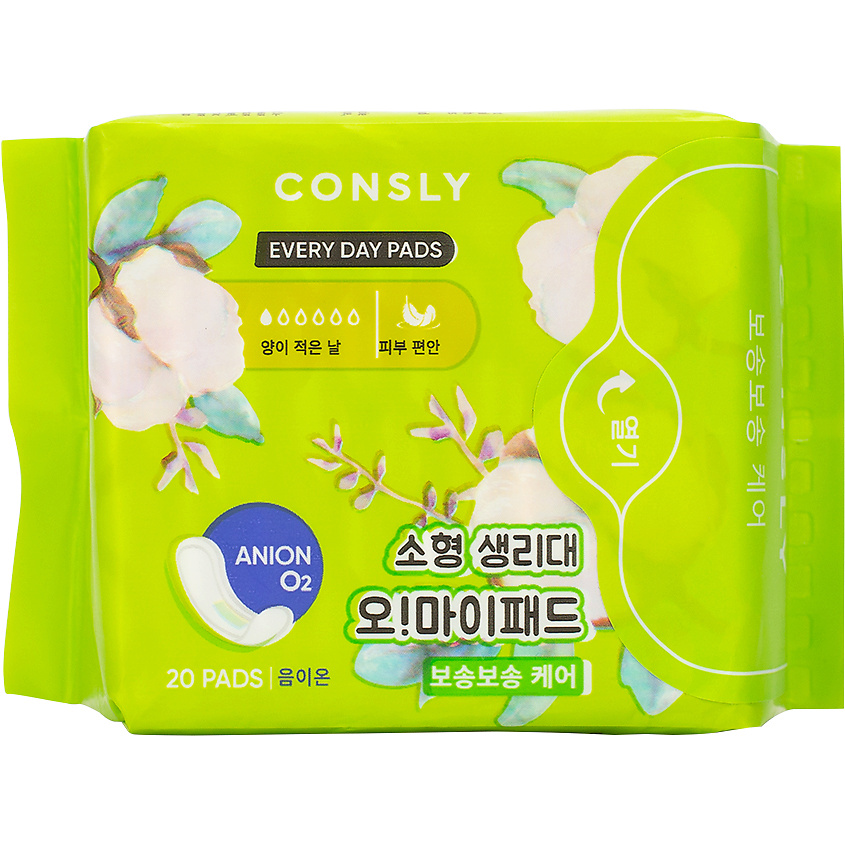 Изображение товара CONSLY Ежедневные гигиенические прокладки Oh! My Pads Every Day Pads, 20 шт.