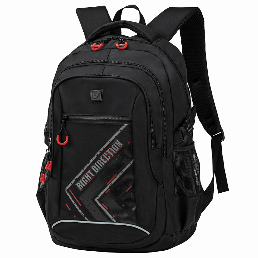 Изображение товара Классический женский рюкзак BRAUBERG CONTENT 2 отделения черный 47х33х18