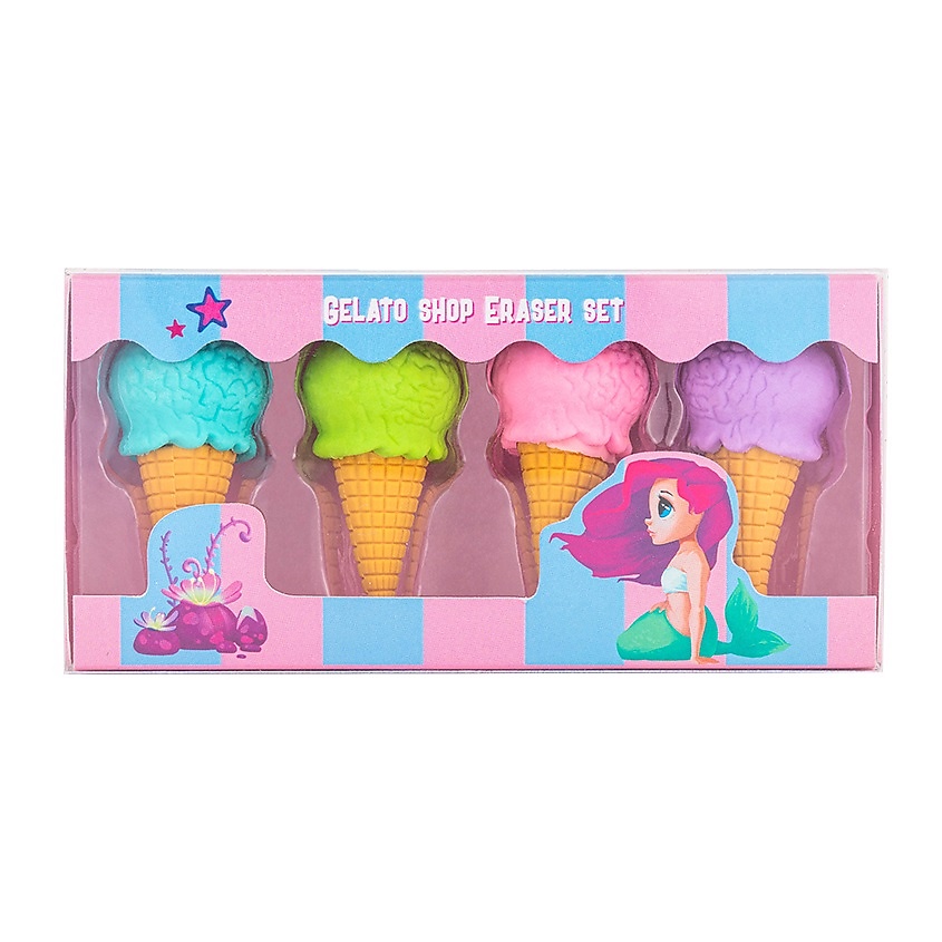 Изображение товара MORIKI DORIKI Набор ластиков Gelato shop, 4 шт.