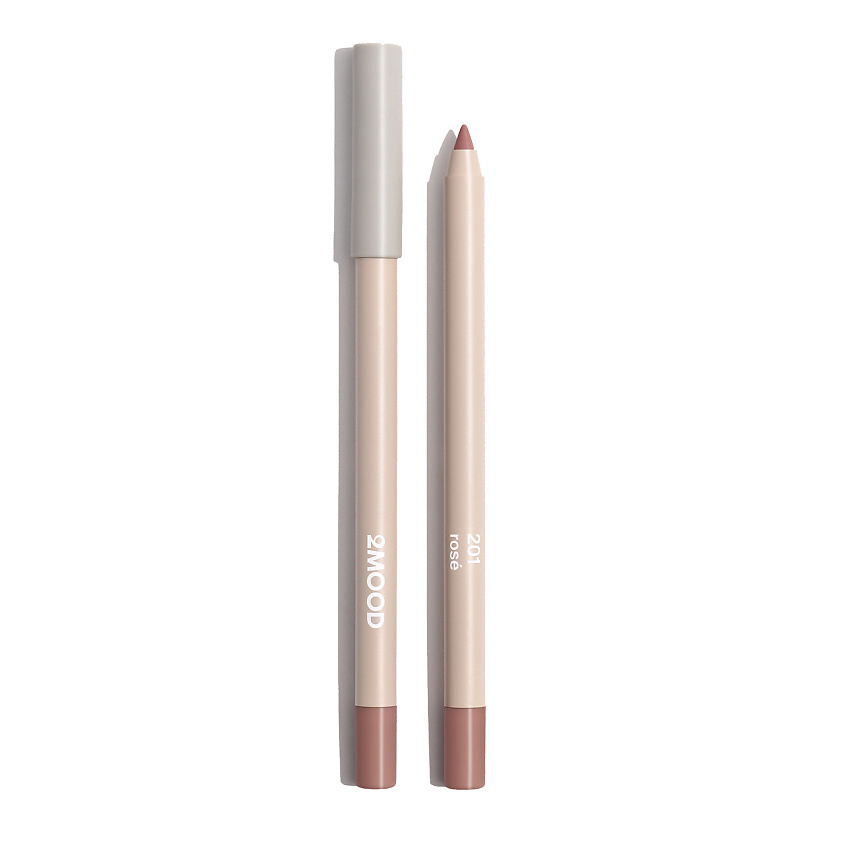 Изображение товара 2MOOD Стойкий карандаш для губ Lip Pencil, № 201 Rose, 1,35 г