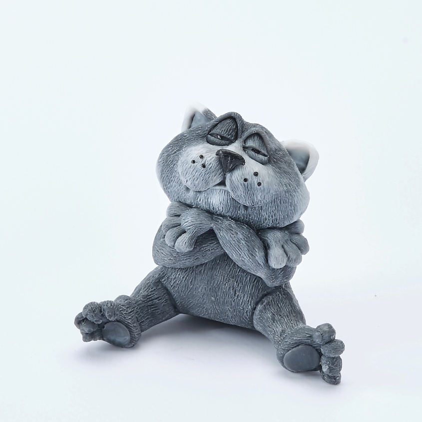 Изображение товара Мыло ручной работы SKUINA Кот деловой 85 г сувенирное натуральное для тела