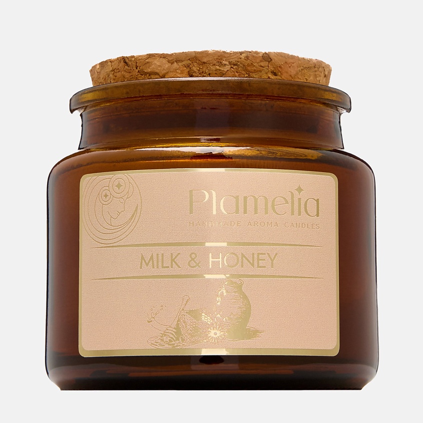 Изображение товара PLAMELIA Свеча ароматическая Молоко и мёд, 105 мл