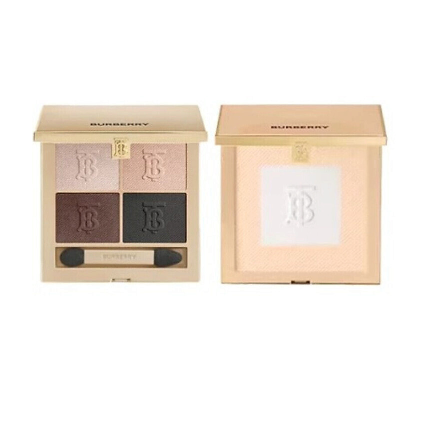Изображение товара BURBERRY Набор: Палетка теней для век Eye Quad + Пудра Beyond Wear Setting and Refining Powder, 04 Midnight; Fair
