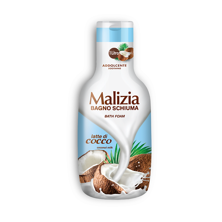 Изображение товара MALIZIA Пена для ванны Coconut milk, 1000 мл