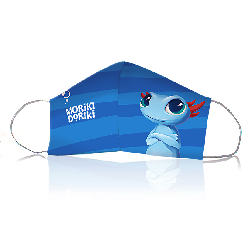 Изображение товара MORIKI DORIKI Текстильное изделие для детей и подростков: повязка многоразовая двухслойная RURU, 1 шт.