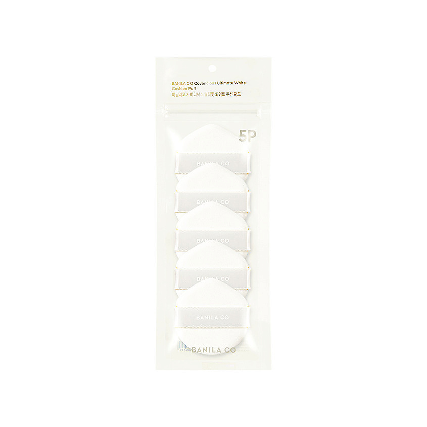 Изображение товара BANILA CO Набор спонжей для кушона Covericious Ultimate White Cushion Puff, 5 шт