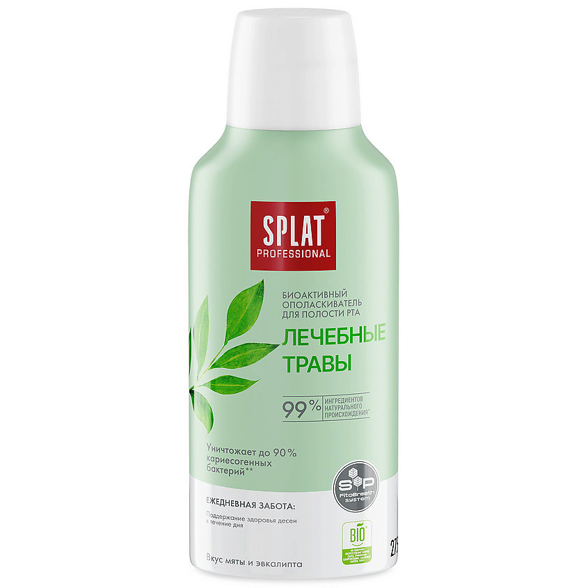 Изображение товара SPLAT Биоактивный ополаскиватель для полости рта серии Лечебные травы Professional, 275 мл