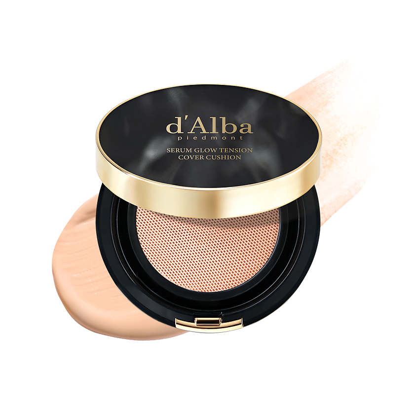 Изображение товара D`ALBA Тональный кушон для лица Serum Glow Tension Cover Cushion, Оттенок 21