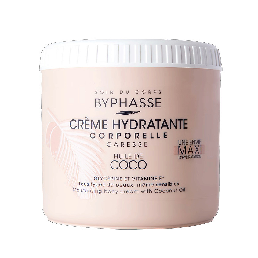 Изображение товара BYPHASSE Крем для тела увлажняющий с кокосовым маслом, 500 мл