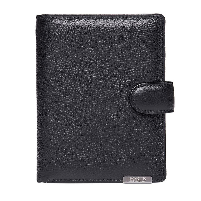 Изображение товара Портмоне из натуральной кожи с эффектом старения FORTE мужской черный