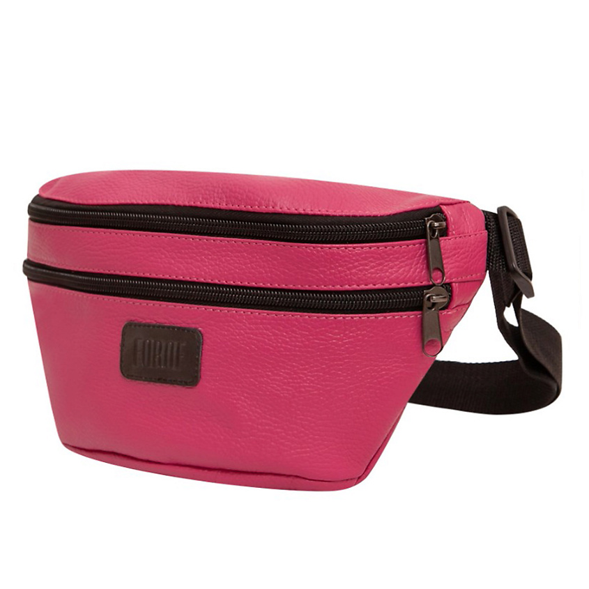 Изображение товара FORTE Сумка поясная Forof кожаная барсетка, Розовый