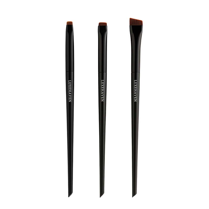 Изображение товара LUXEHAVEN Кисти для бровей и стрелок, черный