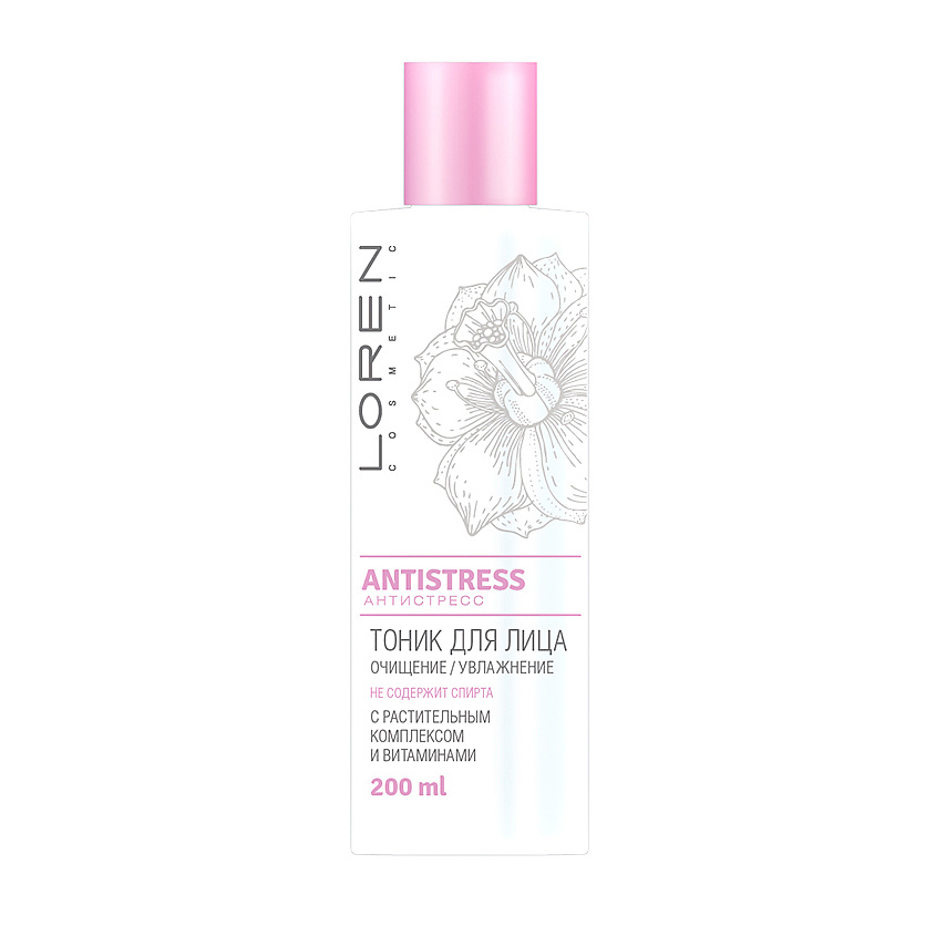 Изображение товара LOREN COSMETIC Тоник для лица Antistress, 200 МЛ
