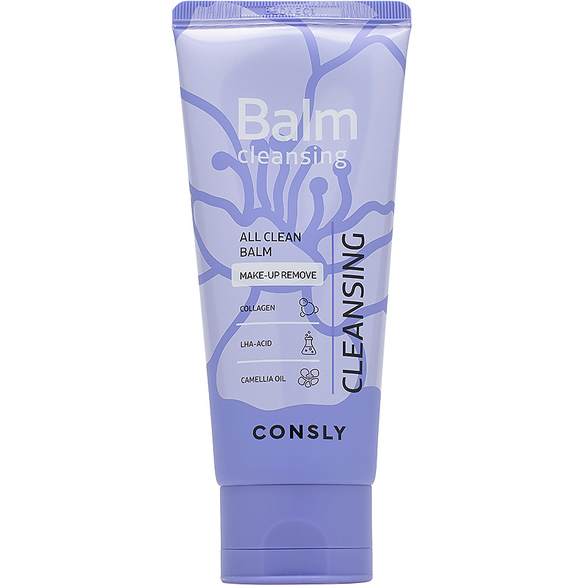 Изображение товара CONSLY Очищающий бальзам для лица с коллагеном, маслом камелии и LHA-кислотой: глубокое очищение и уход Balm Cleansing Make – Up Remove, 100 мл