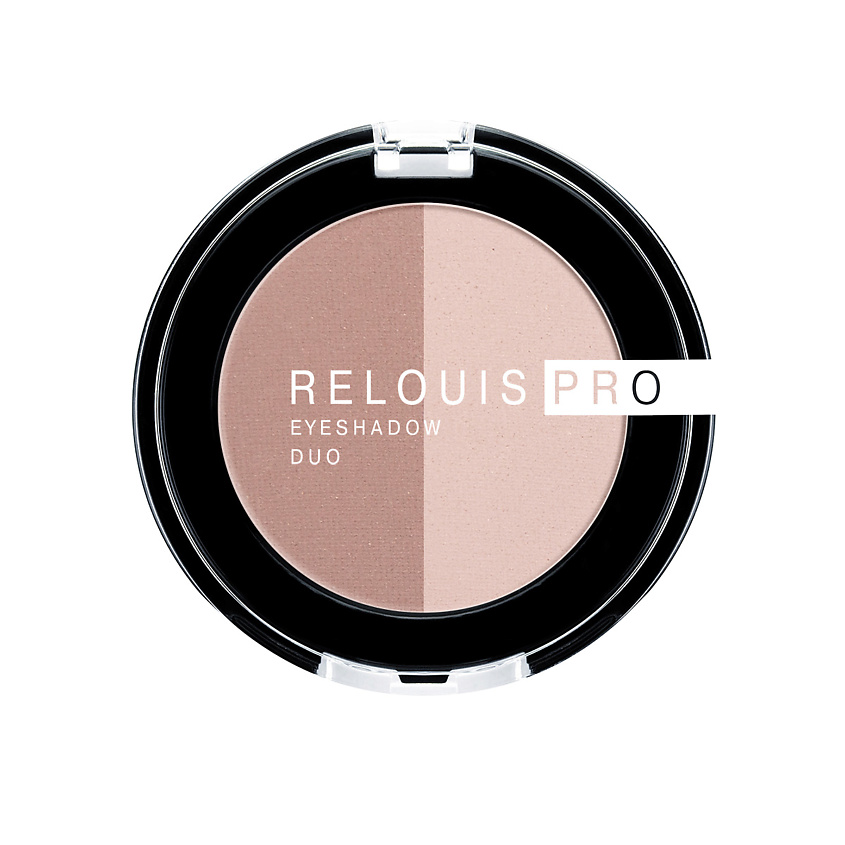 Изображение товара Тени для век RELOUIS Pro Eyeshadow DUO 101 универсальные, стойкие и пигментированные