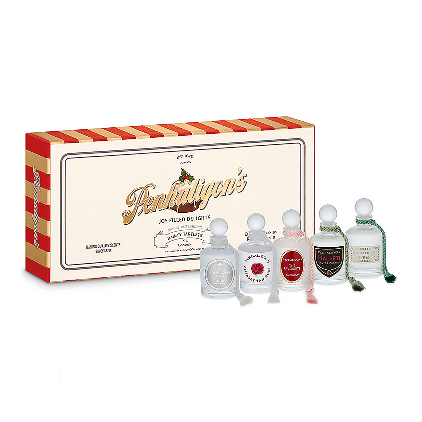 Изображение товара PENHALIGON'S Набор женский Christmas Limited edition, Парфюмерная вода, спрей 5 мл + Парфюмерная вода, спрей 5 мл + Парфюмерная вода, спрей 5 мл + Парфюмерная вода, спрей 5 мл + Туалетная вода, спрей 5 мл