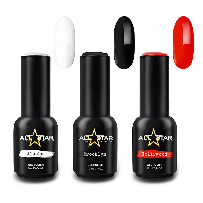 Изображение товара Набор гель-лаков ALL STAR PROFESSIONAL PINK PANTHER с маркером и наклейками