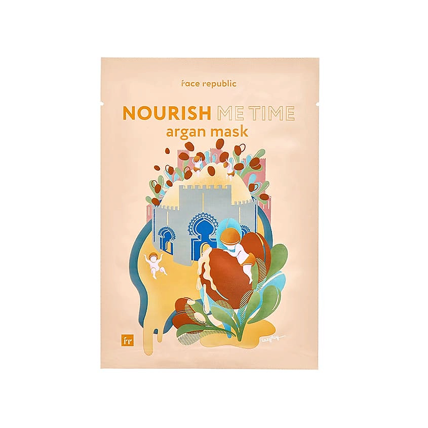 Изображение товара FACE REPUBLIC Маска для лица увлажняющая с аргановым маслом Nourish me time argan mask, 23 мл