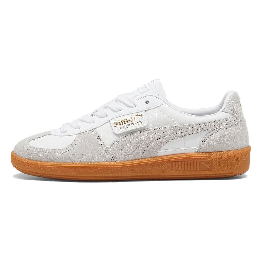 Изображение товара PUMA Кроссовки Palermo Leather White Glacial Grey Gum, цвет: Мультиколор, размер: 44