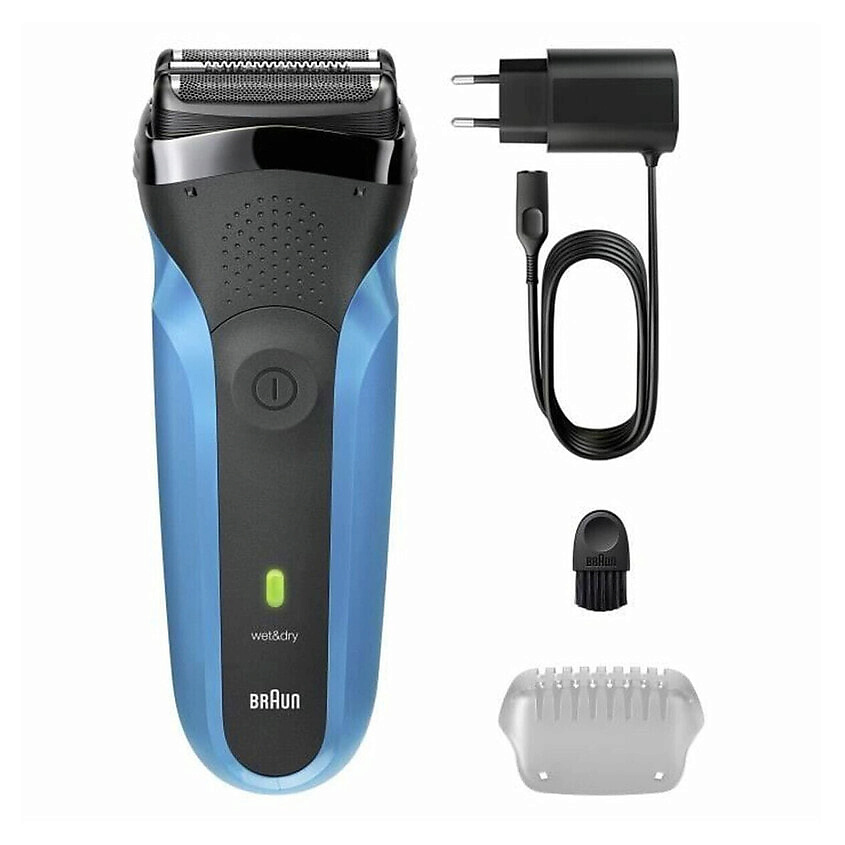 Изображение товара BRAUN Электробритва Series 3 310S Wet&Dry, Синий, черный
