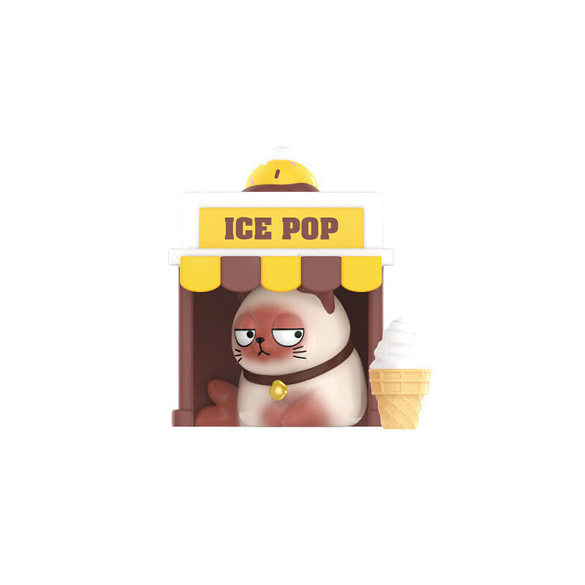 Изображение товара POP MART Фигурка Fish Meow Dessert Bed Collection Single Blind Box, известная игрушка