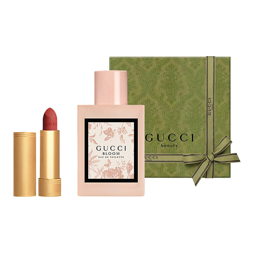 Изображение товара GUCCI Туалетная вода Bloom Eau de Toilette + Матовая помада Rouge à Lèvres Mat, 50 мл + 217 Valeria Rose