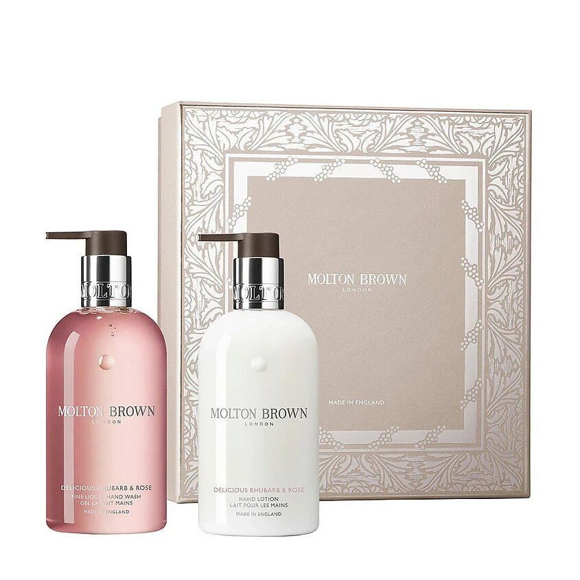 Изображение товара MOLTON BROWN Набор для ухода за руками Delicious Rhubarb & Rose Hand Care Set, 300 мл + 300 мл