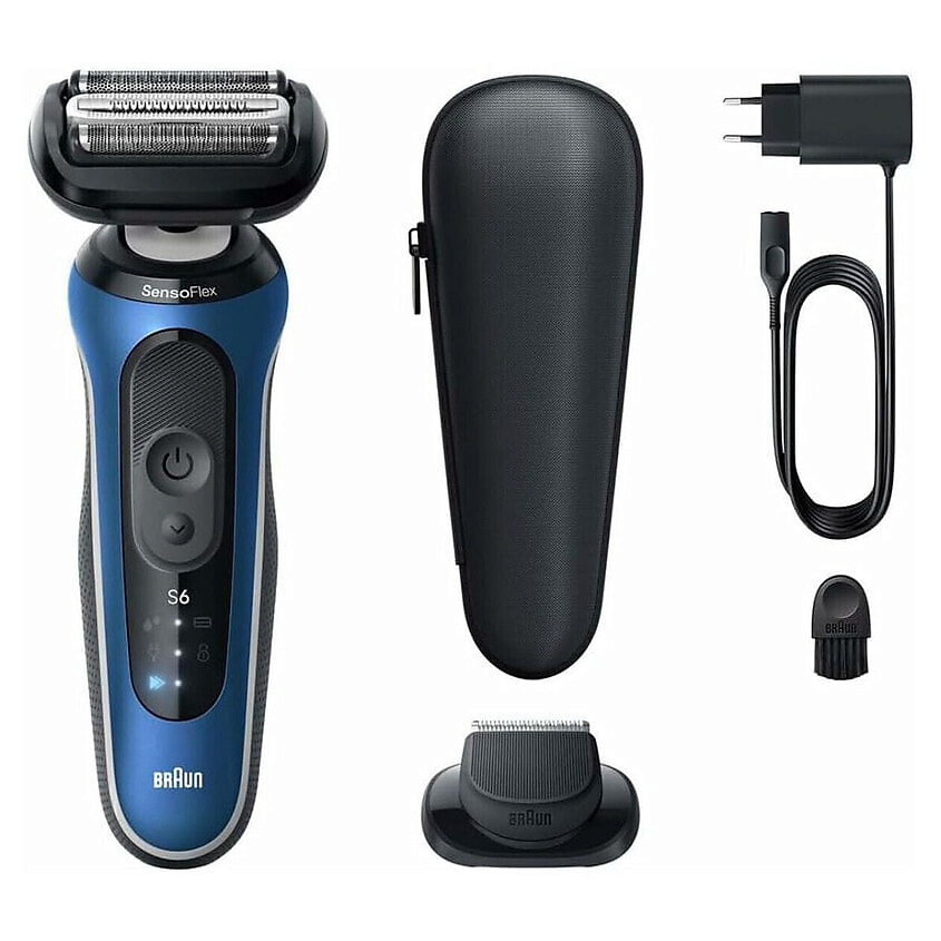 Изображение товара BRAUN Электробритва Series 6 62-B1200s, Синий, черный