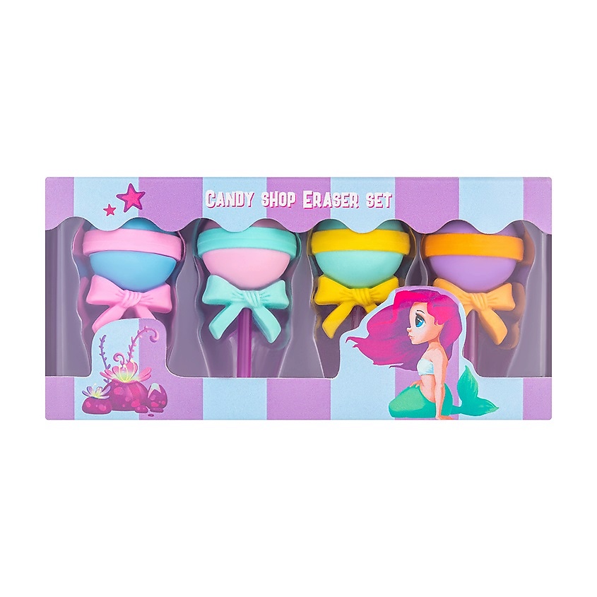 Изображение товара MORIKI DORIKI Набор ластиков Candy shop, 4 шт.