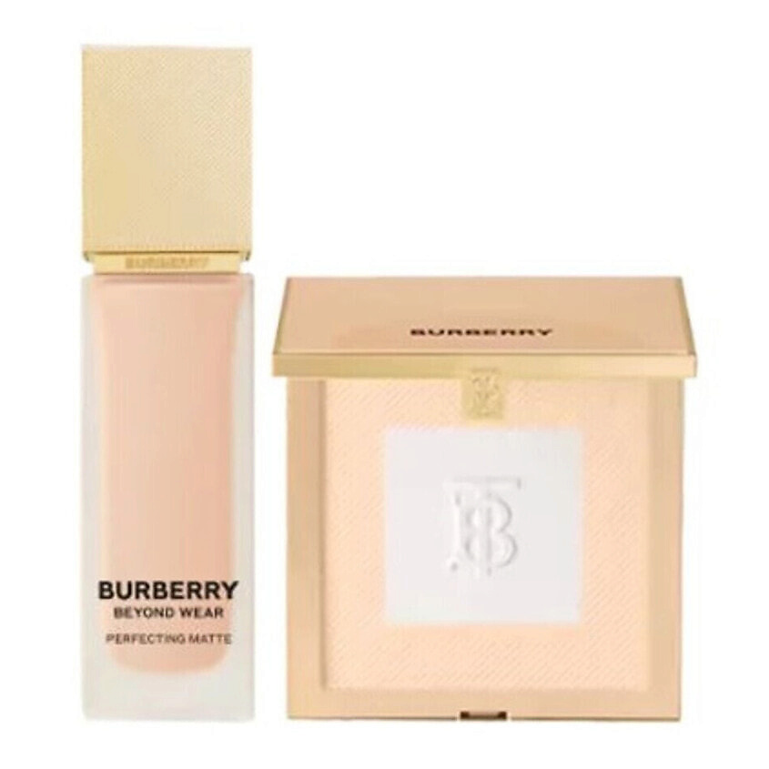 Изображение товара BURBERRY Набор: Тональная основа Beyond Wear Perfecting + Пудра Beyond Wear Setting and Refining, 30 Light Cool; Fair