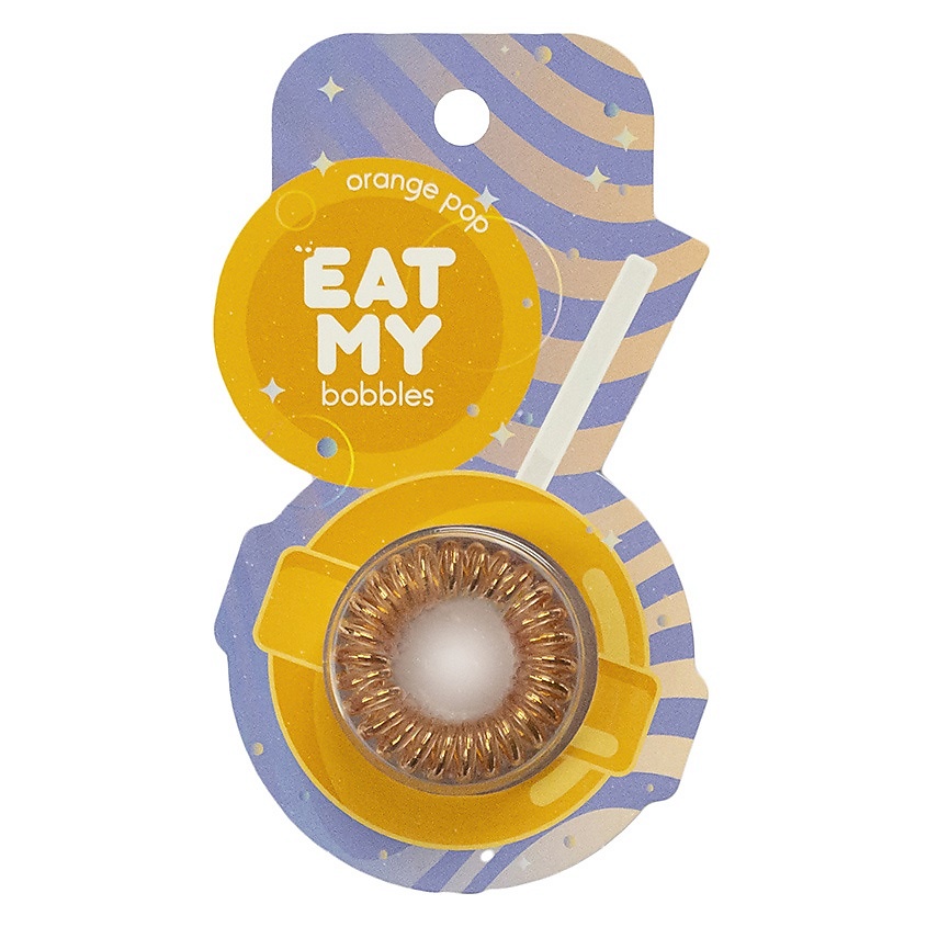 Изображение товара EAT MY Резинка для волос Апельсиновый леденец 3 шт надежные фиксаторы