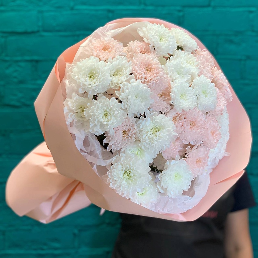 Изображение товара ЦВЕТЫ МИШКИ Букет 9 хризантем, 1 шт.