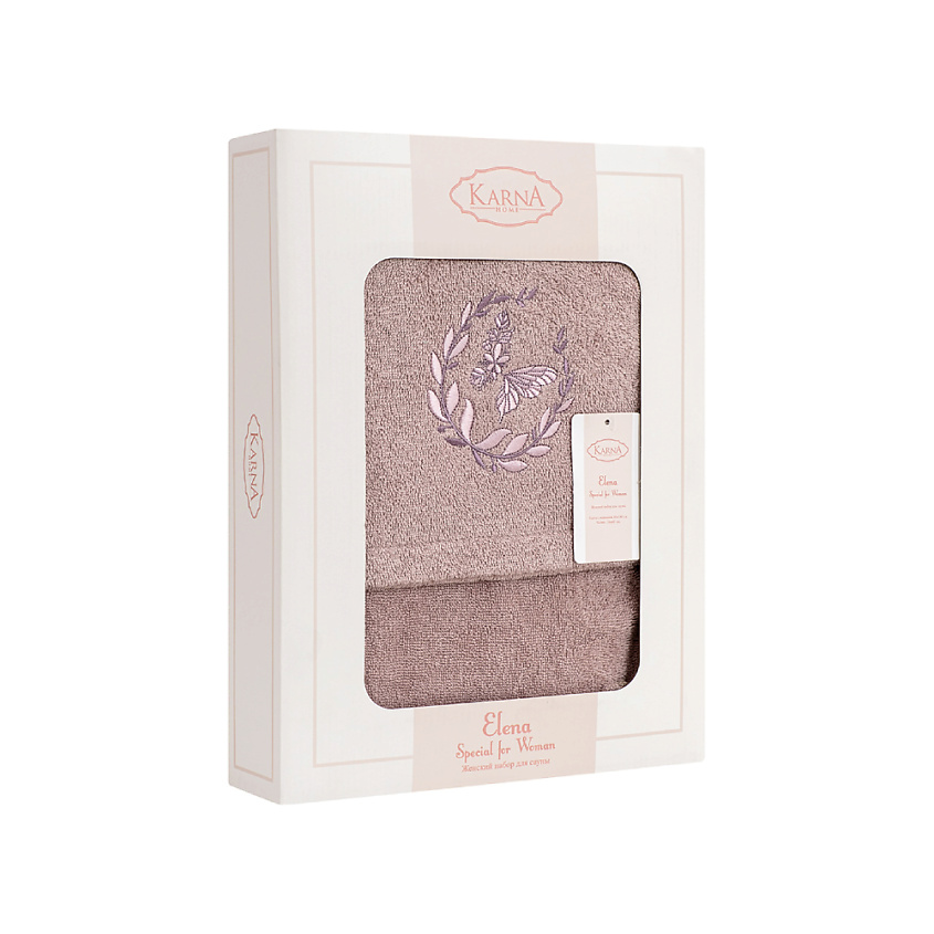 Изображение товара KARNA Набор для сауны ELENA женский, вет: Лавандовый