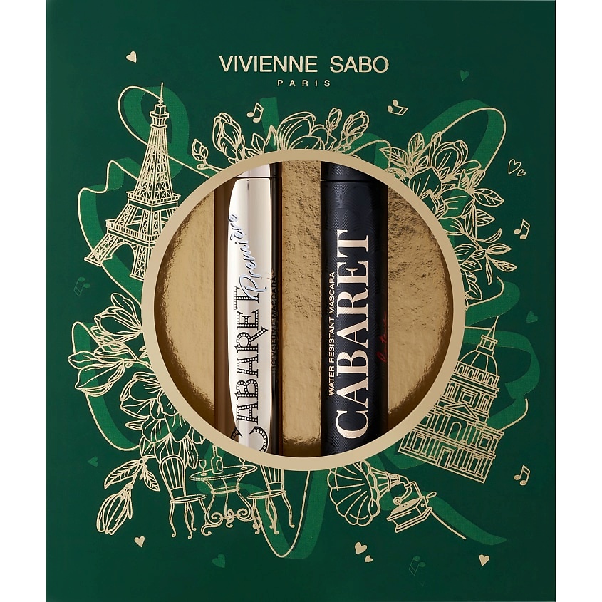 Изображение товара VIVIENNE SABO Подарочный набор тушь Cabaret premiere + тушь Cabaret Latex, № 01 черный, 9 мл + № 01, черный, 9 мл