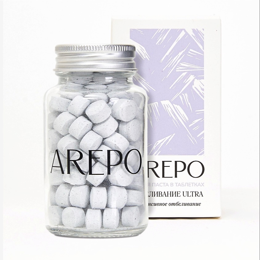 Изображение товара AREPO Зубная паста в таблетках ОТБЕЛИВАНИЕ ULTRA, 110 шт.