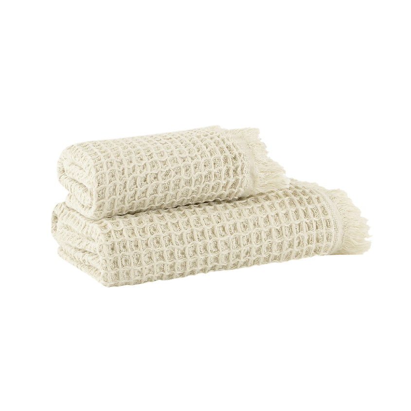 Изображение товара Комплект вафельных полотенец GOFRE от KARNA 50х90 и 70х140 см из 100% хлопка