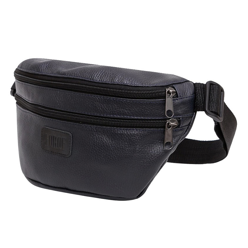 Изображение товара FORTE Сумка поясная Forof кожаная барсетка, Синий