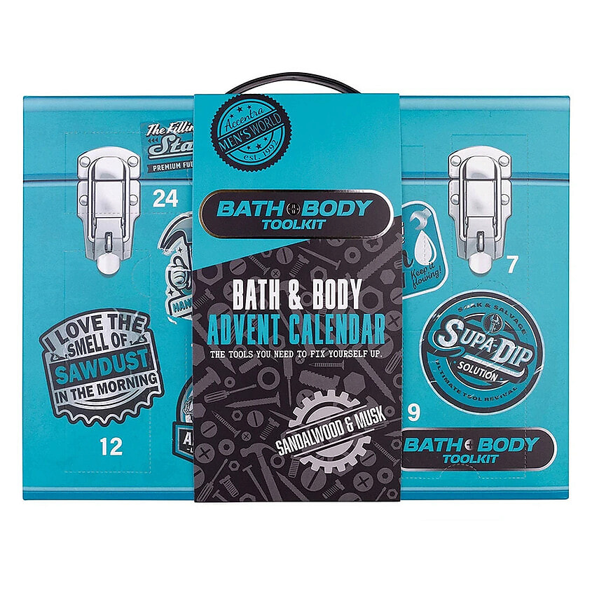 Изображение товара ACCENTRA Адвент-календарь для мужчин Bath and Body Toolkit 24 шт.