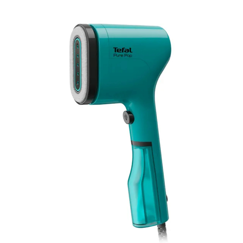 Изображение товара TEFAL Ручной вертикальный отпариватель Pure Pop, с двухсторонней насадкой для деликатных тканей и быстрым нагревом, 1300 Вт, зеленый