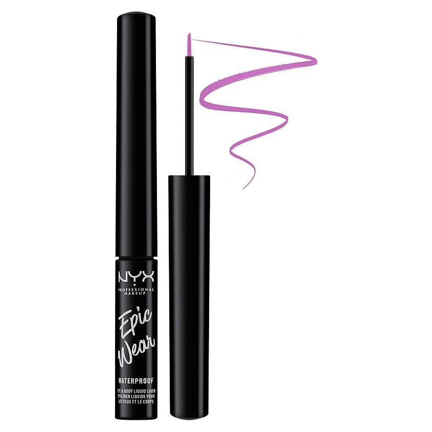 Изображение товара NYX PROFESSIONAL MAKEUP Жидкая водостойкая подводка для глаз Epic Wear Waterproof, Lilac