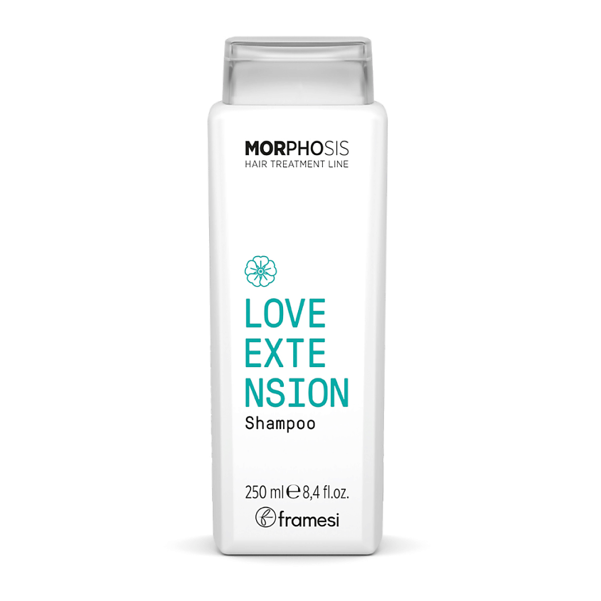 Изображение товара FRAMESI Шампунь для наращиваемых волос MORPHOSIS LOVE EXTENTION SHAMPOO, 250 мл