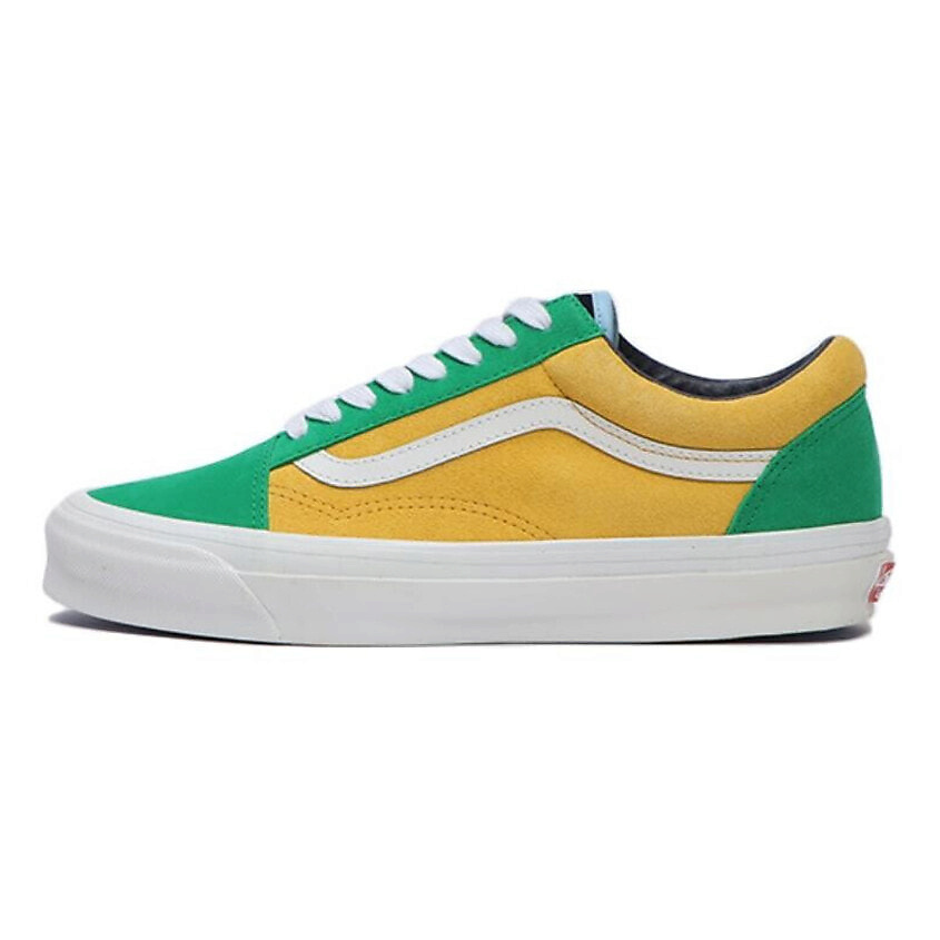 Изображение товара VANS Кроссовки Old Skool Og Lx 'Off The Wall Green Yellow', цвет: Мультиколор, размер: 43